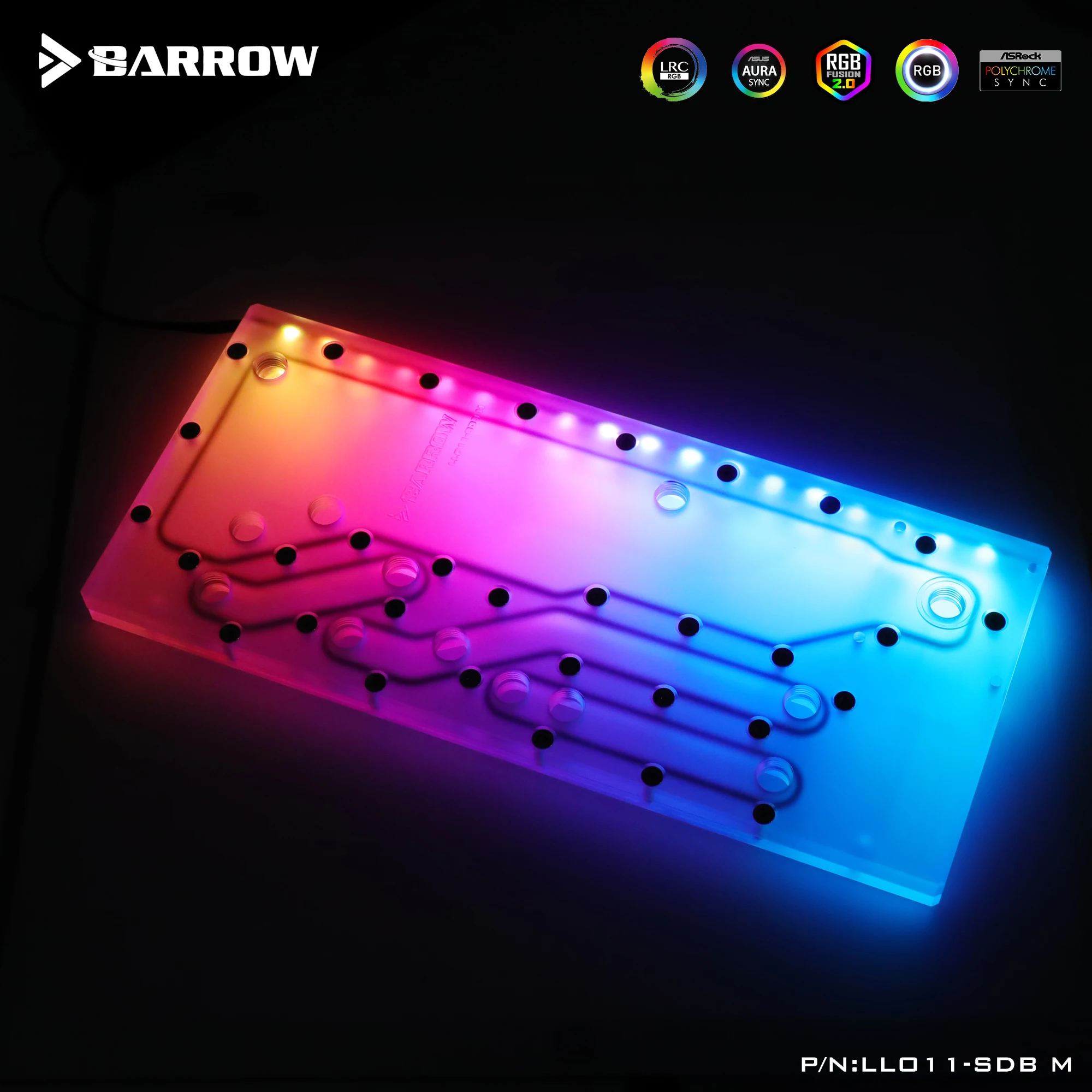 

Barrow PC water cooling water way plate for Lianli O11 MINI case guide waterway plate Aurora LLO11-SDB M