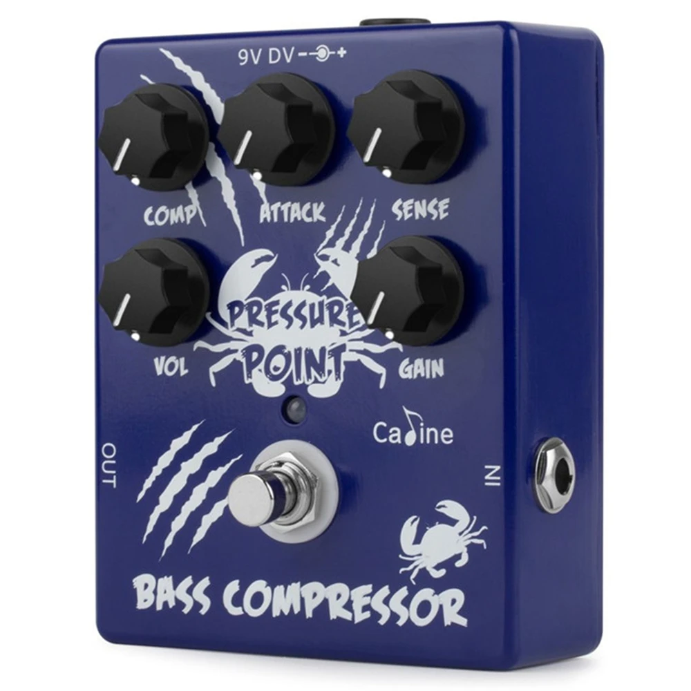 Imagem -02 - Pressure Point Bass Compressor Guitar Effect Pedal Acessórios True Bypass Parts Caline-cp45