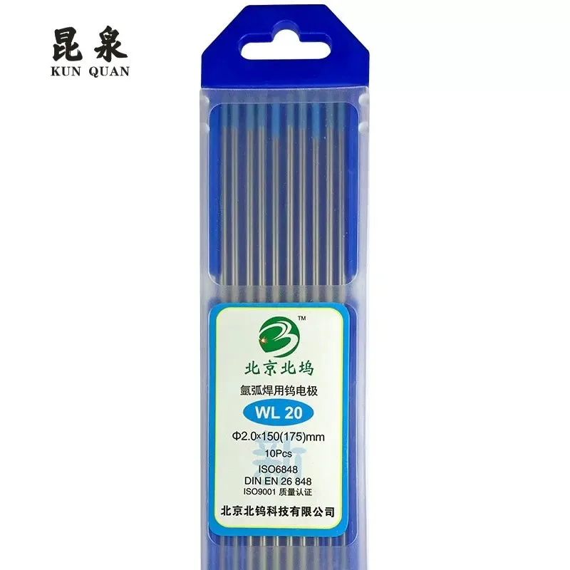 

Factory sell directly tungsten electrode WL20 for tig welding sky blue or gold head 10pcs/package