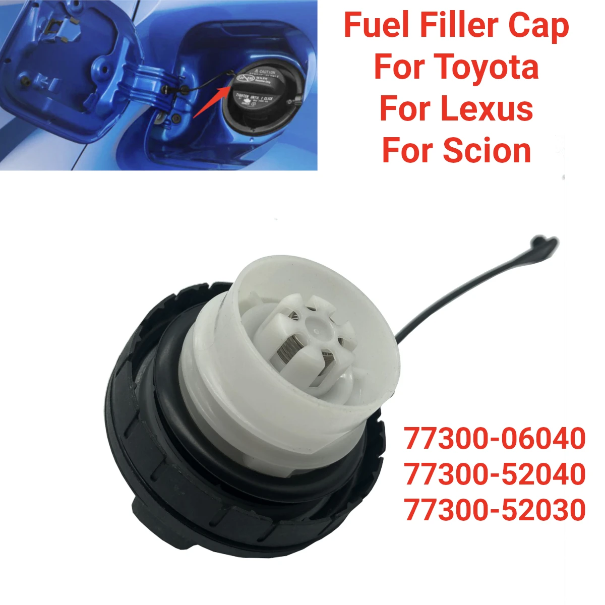 Car Diesel Gas Fuel Tank Cap Cover 7730006040 for Toyota Camry Corolla Hilux RAV4 Highlander for Lexus LS LX ES