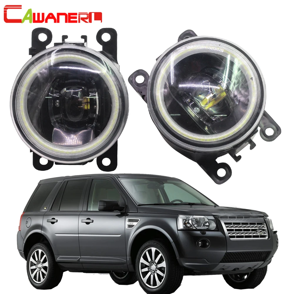 Cawaner For Land Rover Freelander 2 LR2 FA_ Closed Off-Road Vehicle 2006-2014 Car 4000LM LED Bulb Fog Light Angel Eye DRL 12V