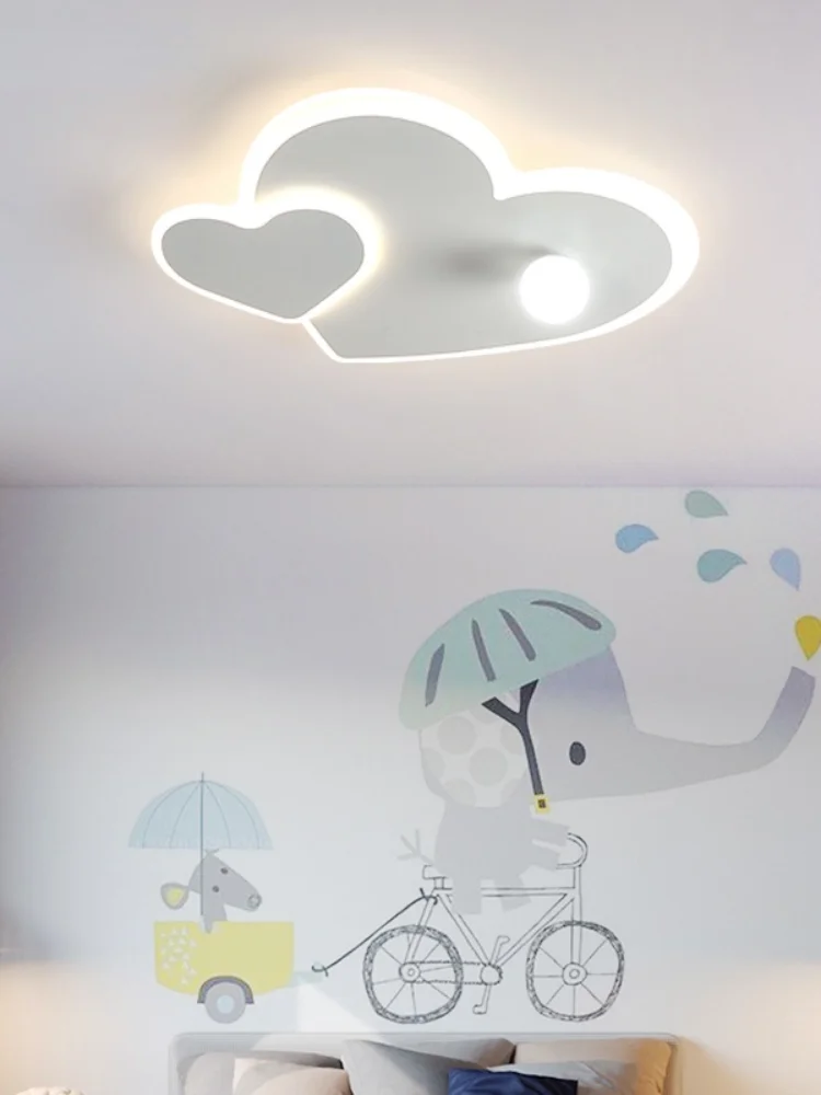 

White/Blue/Pink Chandelier Light For Children Room Living Room Love Shape Fashion LED Indoor Lamps