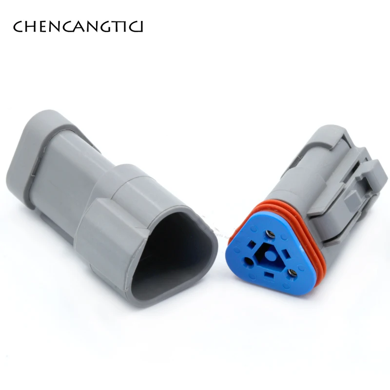 Deutsch 3 Pin Automotive Waterproof Connector With 120 Ohm Resistance AT04-3P-RJ120 DT04-3P-P006 DT06-3S-P006