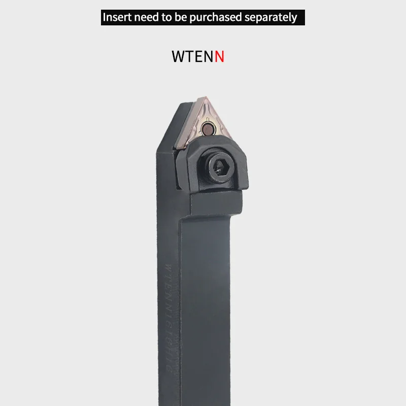 Soporte de herramientas de torneado externo, insertos de carburo TNMG, juego de herramientas de corte de acero, WTENN1616H16 WTENN2020K16