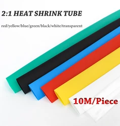 10M/lot set  Heat shrink tube 2:1kit Insulation Sleeving termoretractil Polyolefin Shrinking Assorted Heat  Tubing Wire Cable