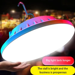 Bombilla LED para lámpara, linterna de emergencia portátil recargable, luz de noche para mercados y camping al aire libre o para el hogar, con control remoto y carga solar, de 300W