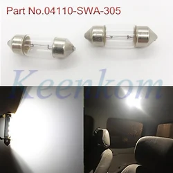 2pcs New Interior Dome Light / Map Light Bulb T10x31 8w 12v For Honda Acura 04110-SWA-305
