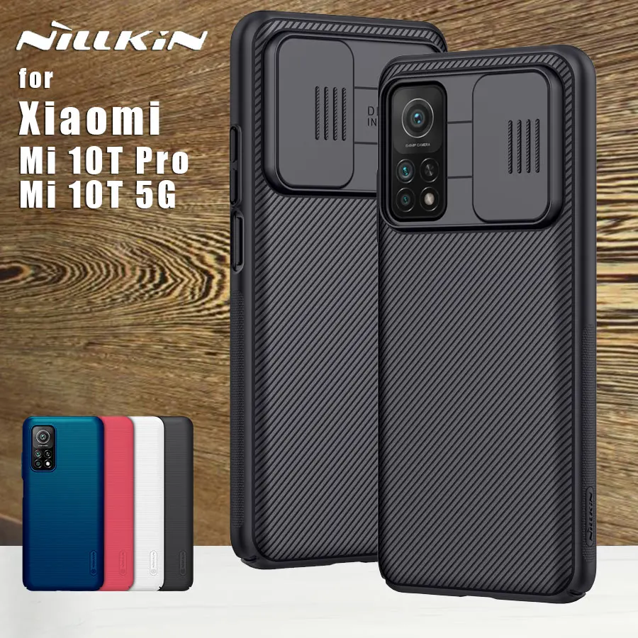 Nillkin Camera Protection case for Xiaomi Mi 10T Pro 5G Case Back Cover Camshiled Protective Cases for Xiaomi Mi 10T