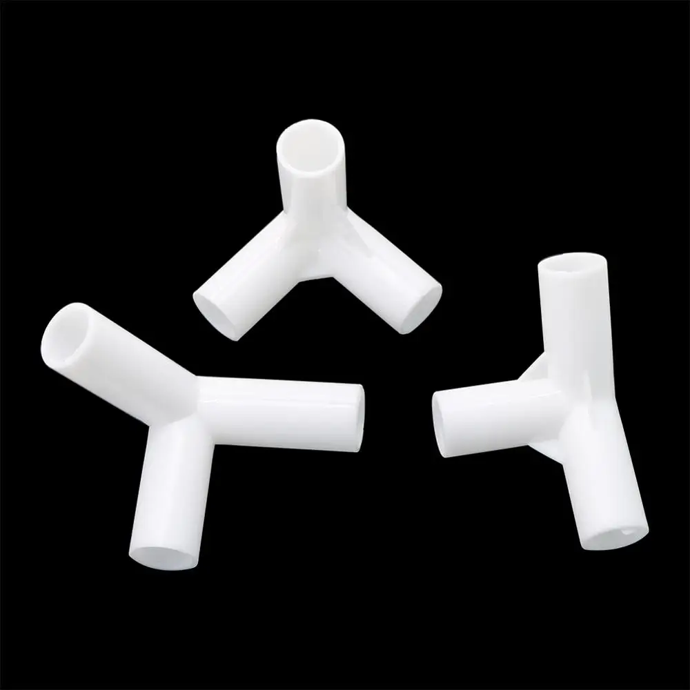 12mm Inner Diameter PVC Connector 60 90 120 135 Degree Tee Connector Straight Elbow Four Way Garden Water Pipe Connector 20Pcs