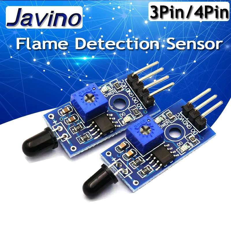 

LM393 3/4 Pin IR Flame Detection Sensor Module Fire Detector Infrared Receiver Module for arduino Diy Kit