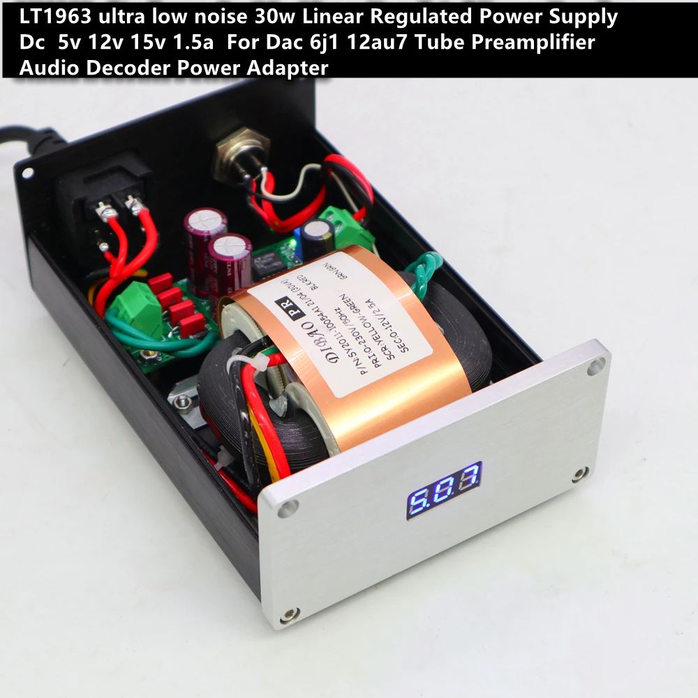 30w - LT1963 stabilivolt ultra low noise HiFi Regulated Linear Power Supply Dc  5v 12v 1.5A For Upgrade Dac Preamplifier