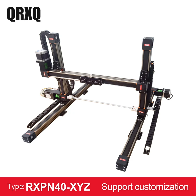 

RXPN40-XYZ High load synchronous belt linear module gantry type high speed mute XYZ axis manipulator Z axis 100mm