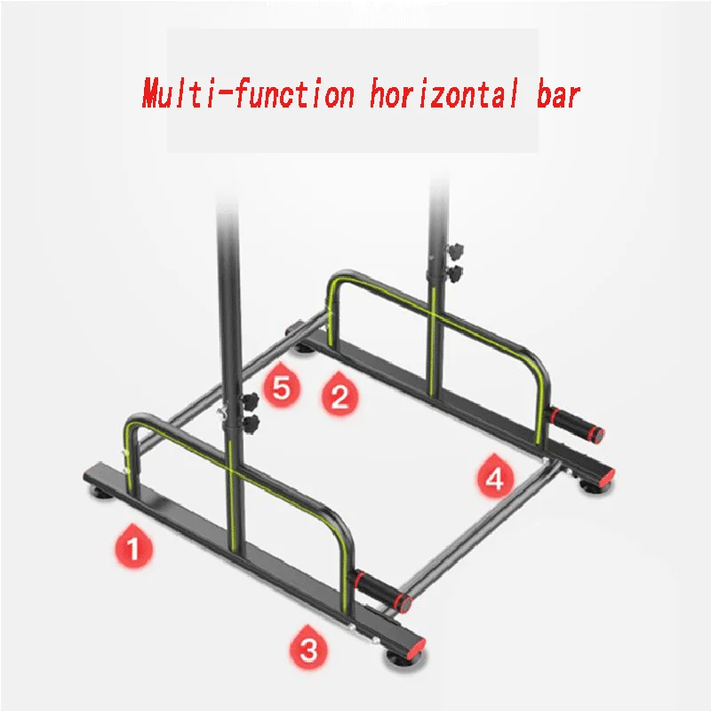 New Indoor Stable Non-slip Adult Children Multifunctional Height Adjustable Horizontal Bar Load-bearing 150KG Fitness Equipment