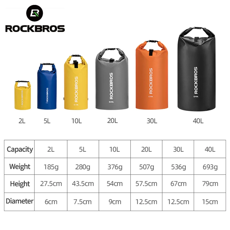 Sport Swimming Bag PVC Waterproof Backpack Dry Bags Women Men Outdoor Hiking Shoulder Multifunction Folding beach Bag