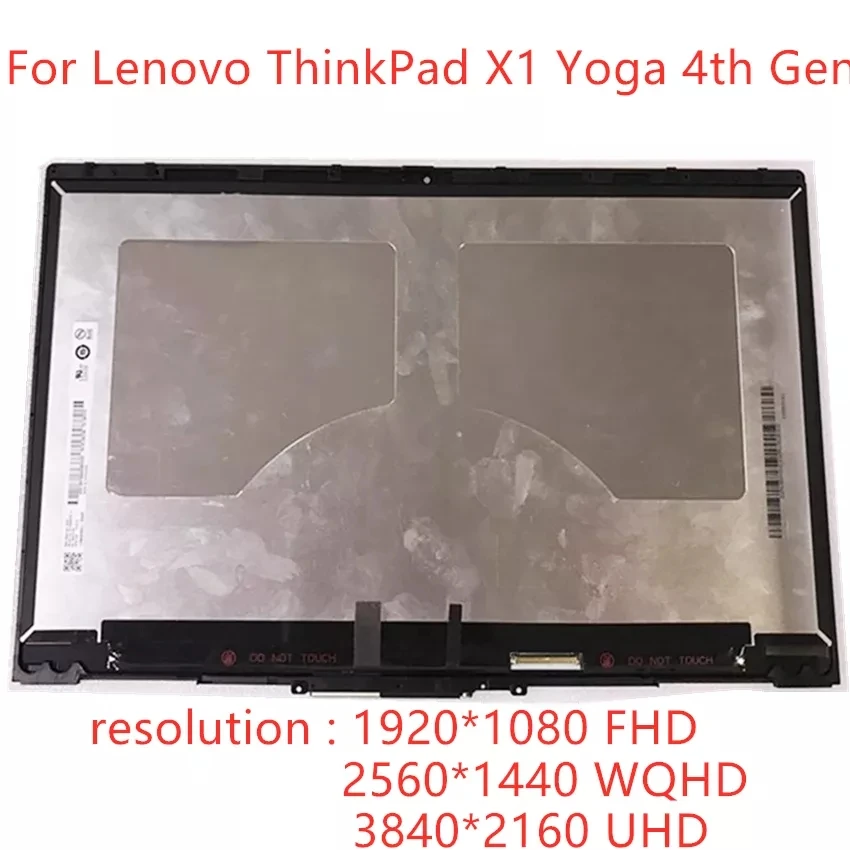 Pantalla táctil LED LCD para portátil, montaje de 14 pulgadas con marco y panel de Control táctil para Lenovo ThinkPad X1 Yoga 4th Gen