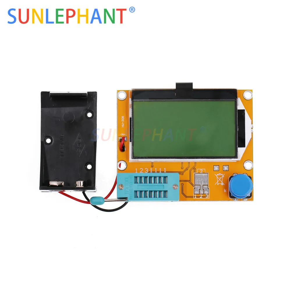 Portable ESR Meter Transistor Tester Capacitance  Dthyristors diodes Triode FET,  MOS NPN graphics display CASE (not Battery )