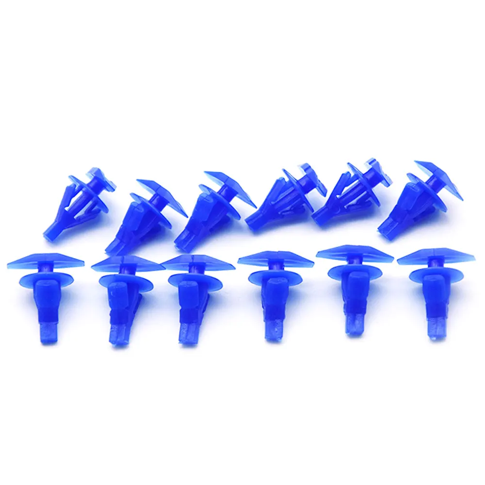 50PCS Blue Auto Fasteners Car Door Window Sealing Strip Weatherstrip Retainer Clips Fit For VW For Honda For Toyota