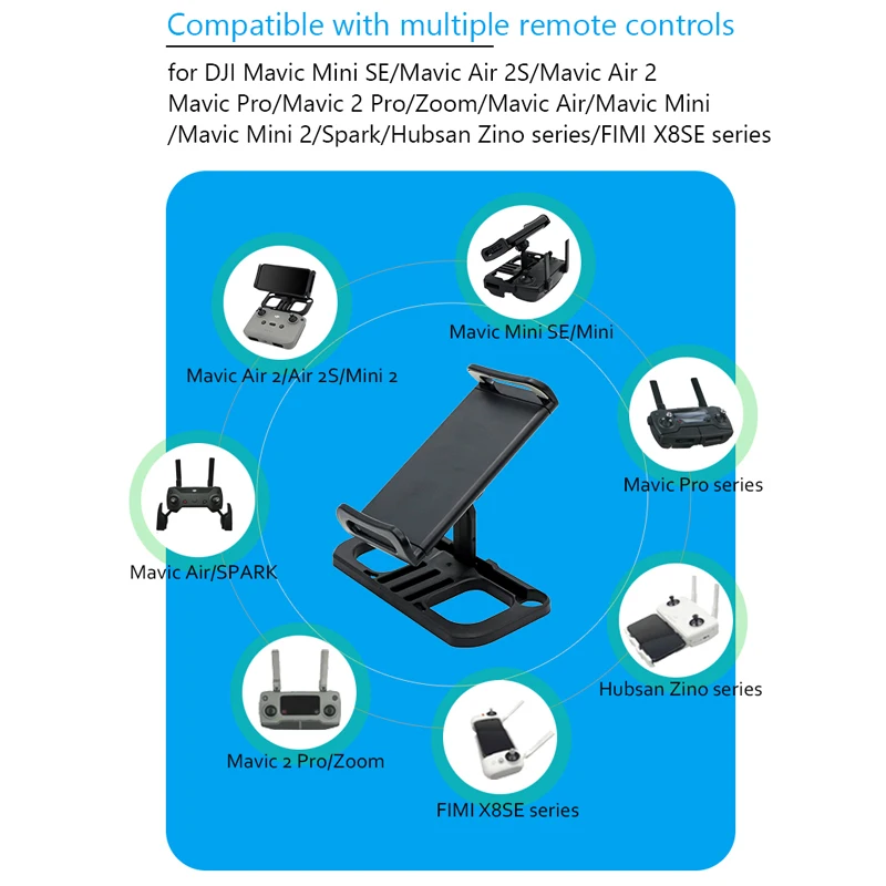 for DJI Air 2s Mavic Air 2 Pro Zoom Mini 2 SE Remote Controller Holder Tablet Extended Bracket Clip for Hubsan Zino accessories