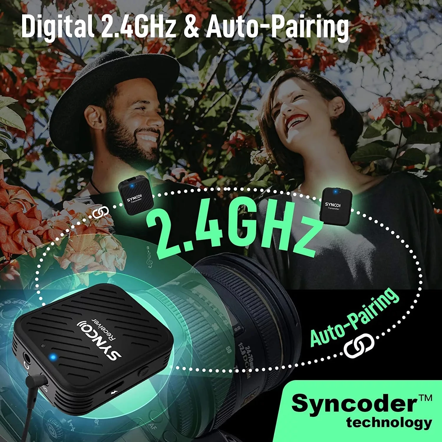 SYNCO G1 A1 G2 A2 G2A2 المهنية اللاسلكية التلبيب ميكروفون نظام آيفون محمول DSLR اللوحي كاميرا يوتيوب تسجيل
