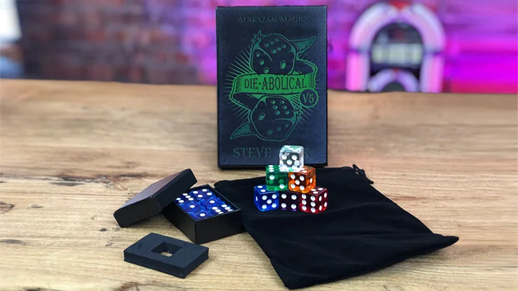 Die-Abolical V5 by Steve Cook (Gimmicks and Online Instructions) Magic Tricks,Dice Prediction Magic Props,Illusions,Magician