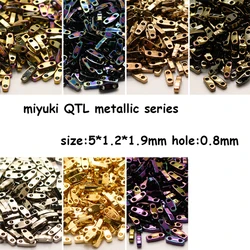 Miyuki Imported From Japan  QTL 5*1.2*1.9mm 1/4 Tila Beads  Metallic Series Beaded 3G