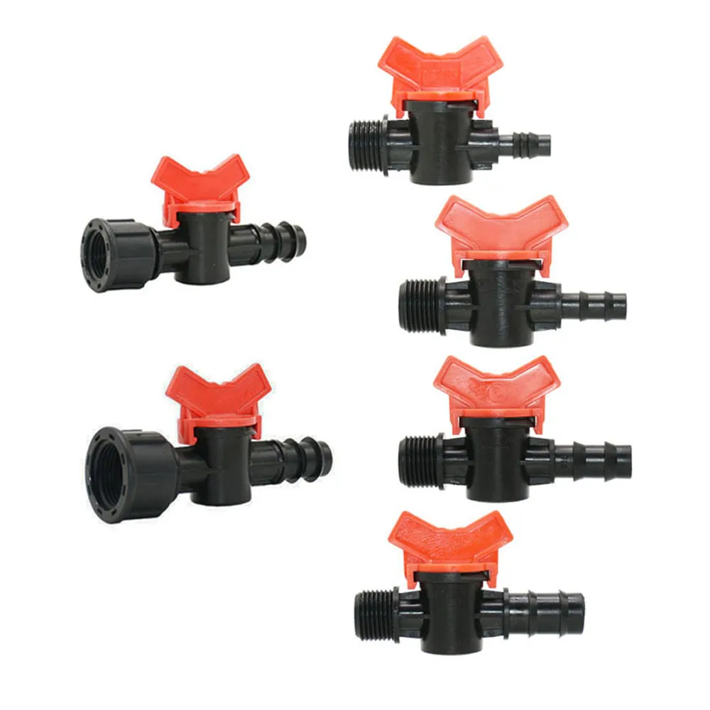 8mm/10mm/12mm/14mm/16mm/19mm Pe Hose Garden Tap With 1/2 3/4 Thread Irrigation Valve Use Garden Hose Tonnage Barrel