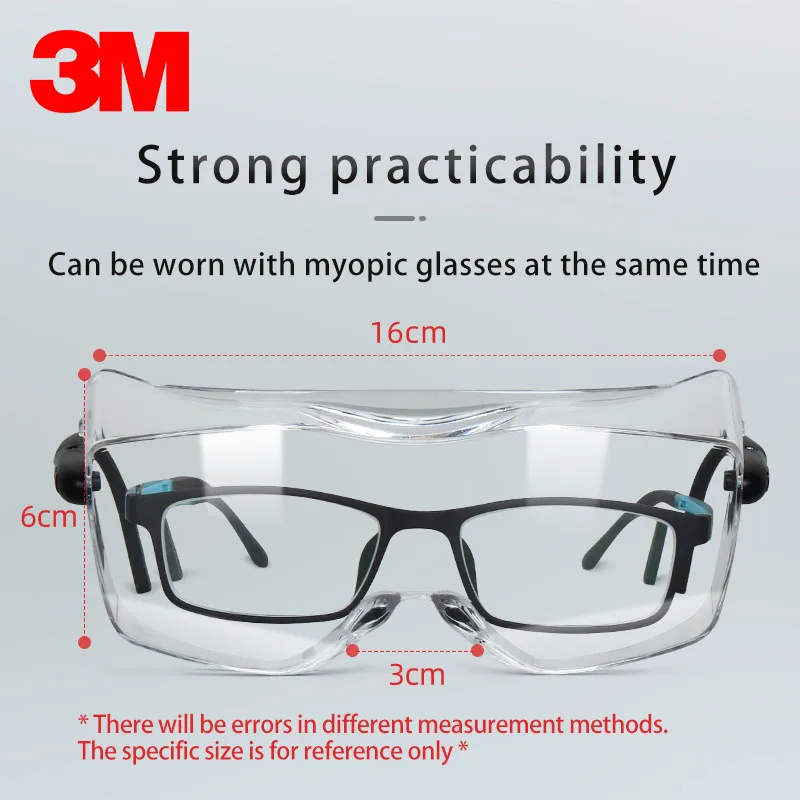 3M 12308 Multi-purpose goggles Genuine security 3M safety goggles Can be worn nearsighted glasses protect glasses