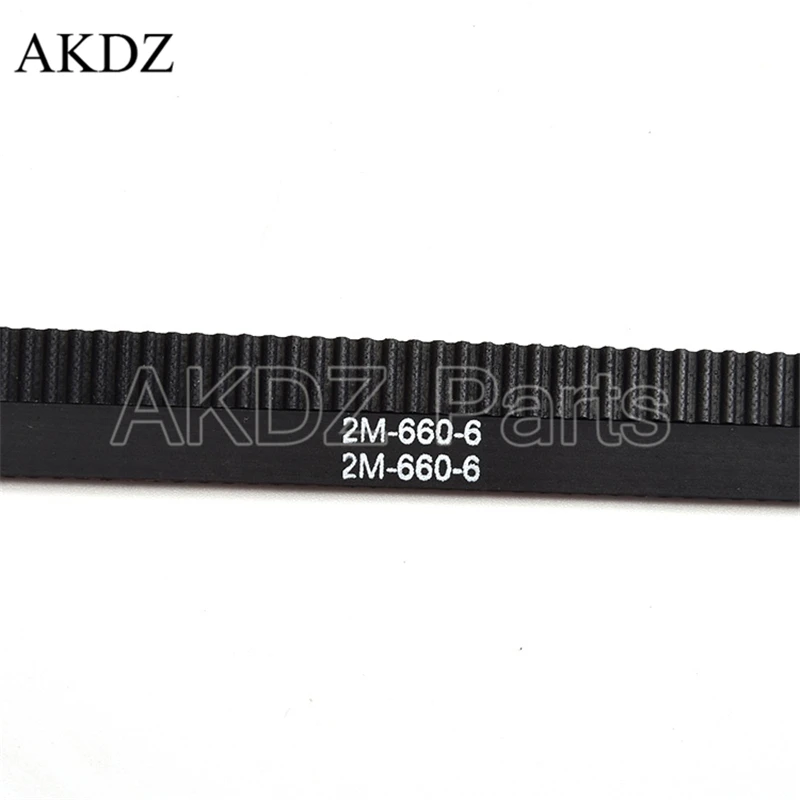 

2MGT 2M 2GT Synchronous Timing belt Pitch length 660 width 6mm/9mm Teeth 330 Rubber closed