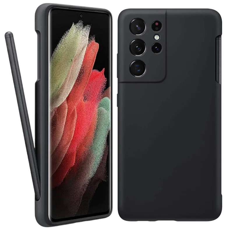 

Чехол S-Pen + жидкий силиконовый для Samsung Galaxy S21Ultra