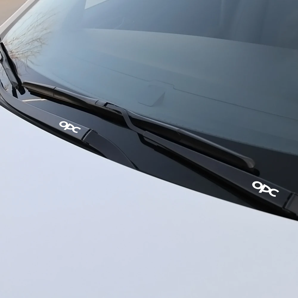 4PCS Auto Window Wiper Decor Stickers Car Vinyl Decal For Opel OPC Astra J H G K Insignia Corsa D B E Mokka Vectra B Accessories