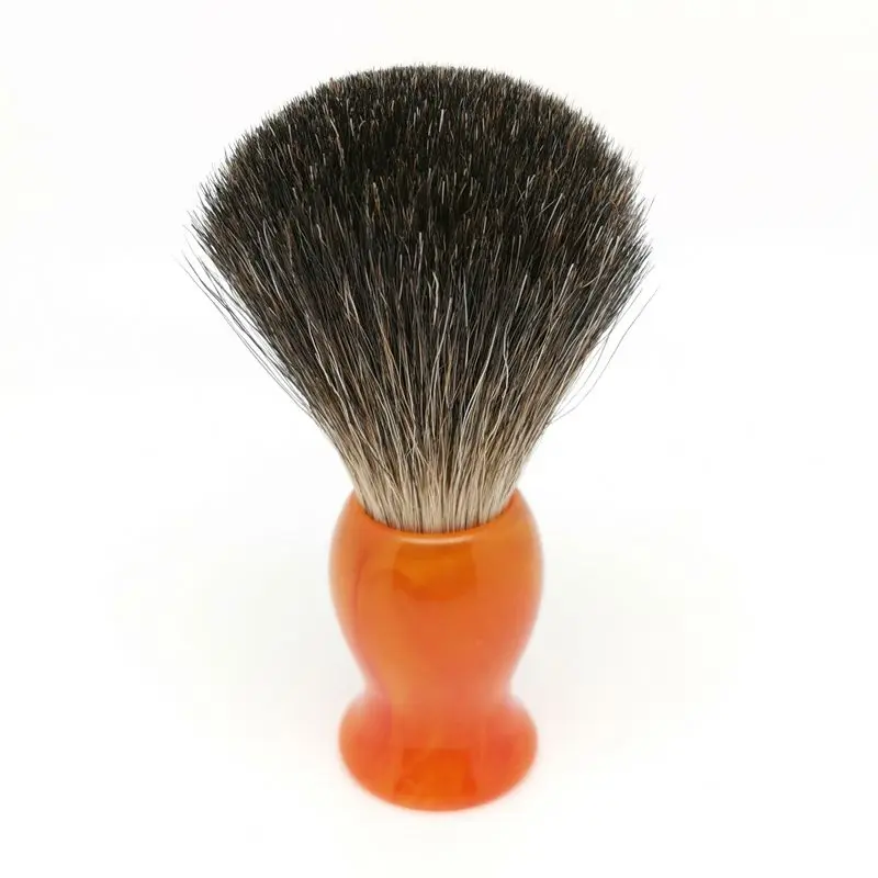 TEYO Black Badger Hair Shaving Brush For Double Edge Razor Shaving Cream