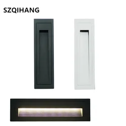 Wodoszczelne oświetlenie zewnętrzne Led schodek lampa 220V 6W/10W wpuszczany narożnik ścienny światło krajobraz ścieżka schody LED Footlight