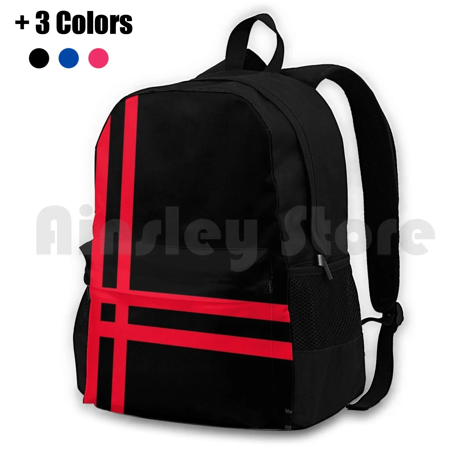 Telekon Style Numan Stripes Outdoor Hiking Backpack Riding Climbing Sports Bag Gary Numan Numan Tubeway Army Replicas 1979