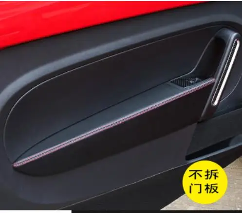 Microfiber Leather Car Door Armrest Protective Cover For Volkswagen Beetle 2012 2013 2014 2015 2016 2017 2018 2019 Car Interior
