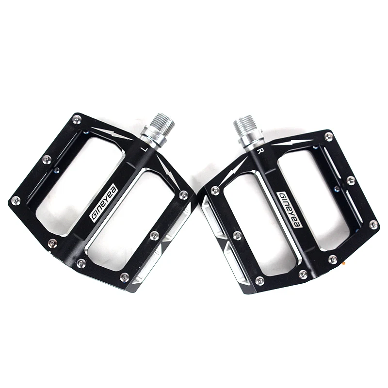 Gineyea-aluminum alloy pedals for MTB, M302 bicycle parts, mountain bike bearing, folding, non-skid