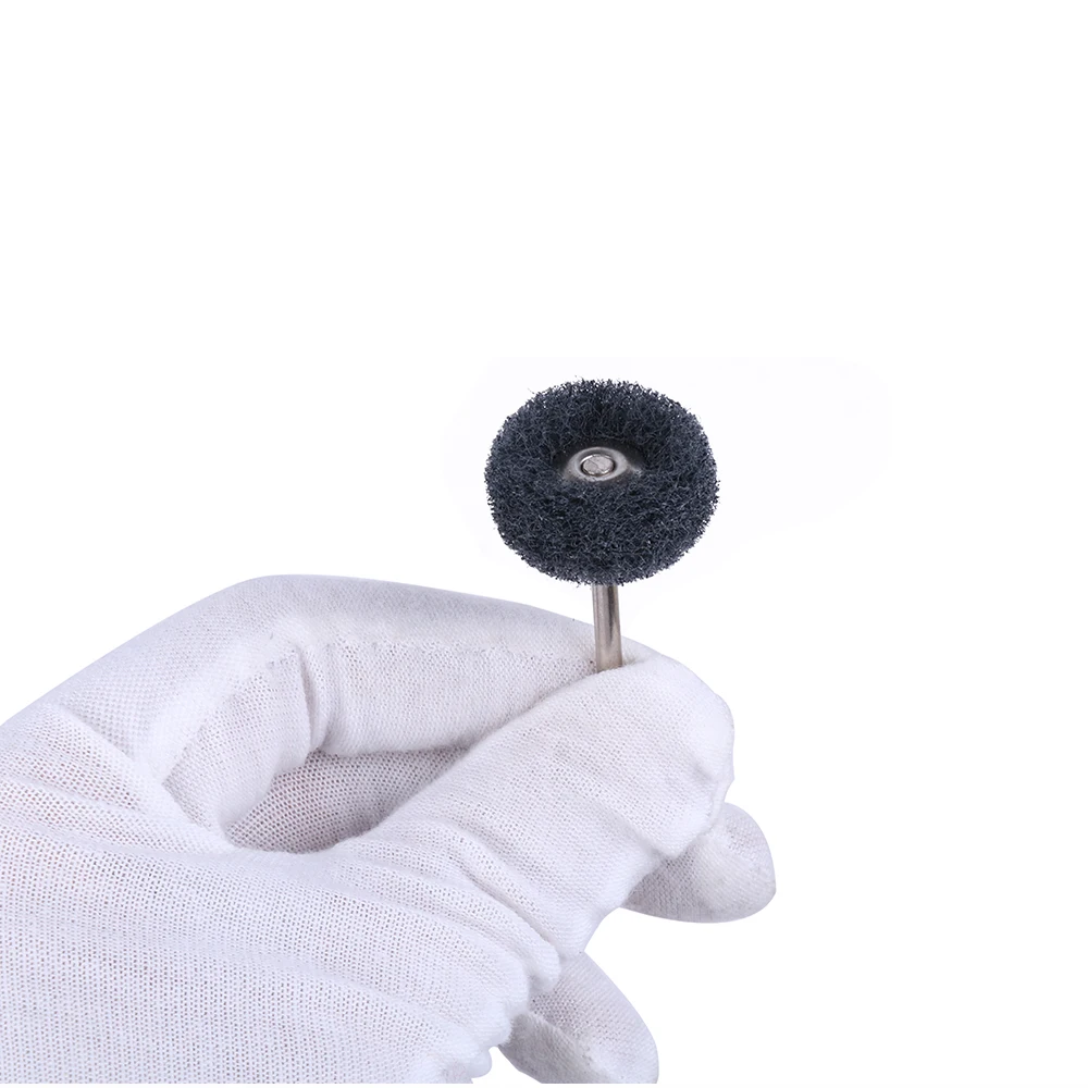 40個ミニ研磨ブラシ3ミリメートルシャンク38ミリメートルナイロンバフ研磨ホイール回転工具用アクセサリーセット
