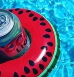 Floating Cup Holder Pool Swimming Water Toys Party Beverage Boats Baby Pool Toys Inflatable Pineapple Fruits Drink Holder