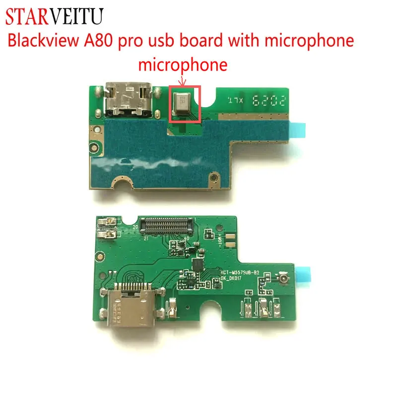 USB Board for Blackview A80 Pro  Charger Circuits Mircophone FPC Dock Connector Mobile Phone Accessories