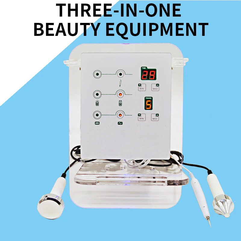 

Three-in-one beauty equipment Ultrasonic introduction device Facial ultrasonic introduction beauty device Facial care