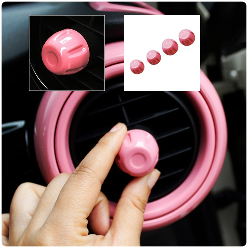 Car Air Conditioning Air Outlet Knob Decorative Cover For MINI ONE COOPER Clubman F55 F56 F57 Car Accessories Interior Styling