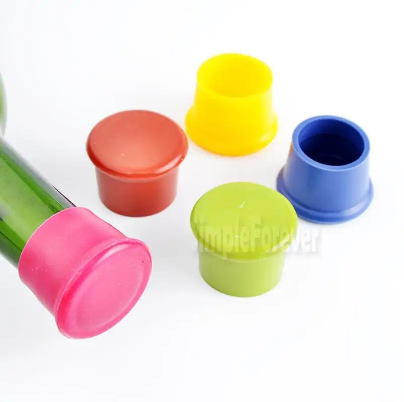 Practical Home Kitchen Bar Tools Silicone Top Bottle Cap Stopper Drink Saver Sealer