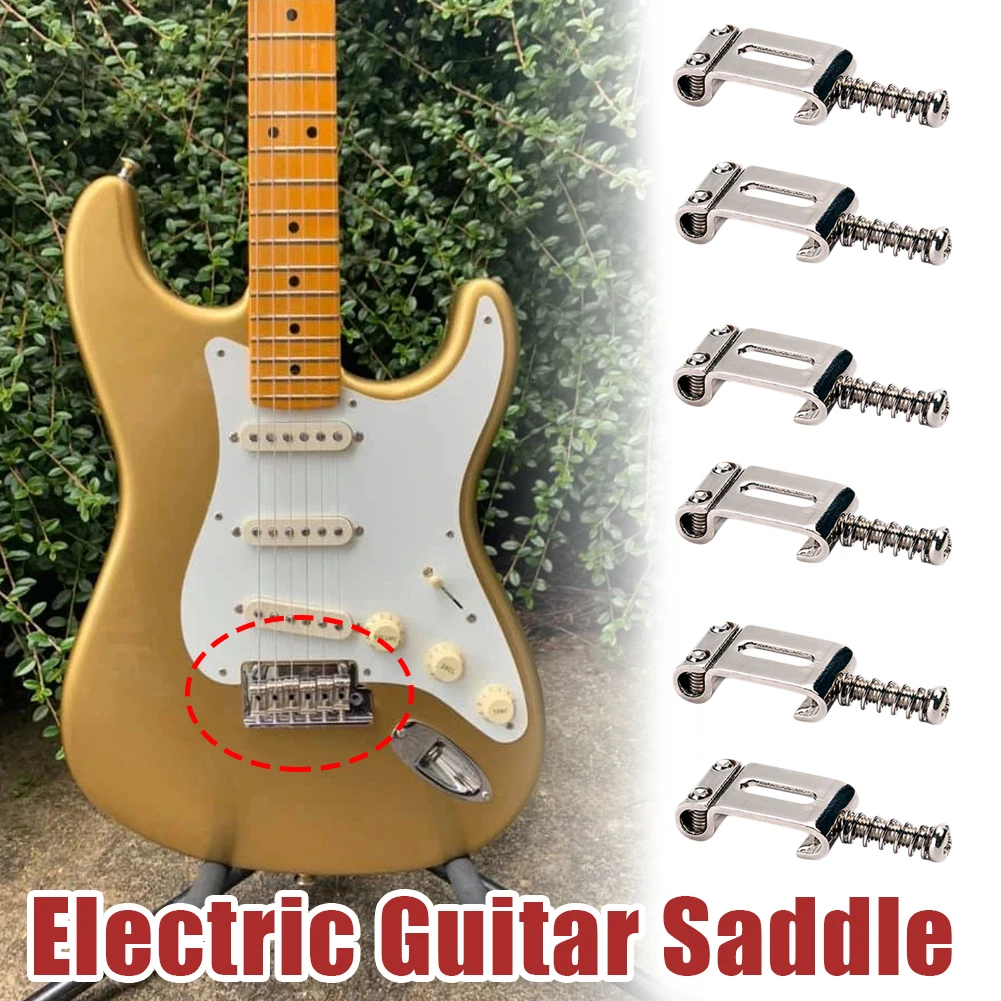 6 roller vibrato bridge pull string code electric guitar saddle for the Stratocaster Telecaster Accessories Tools