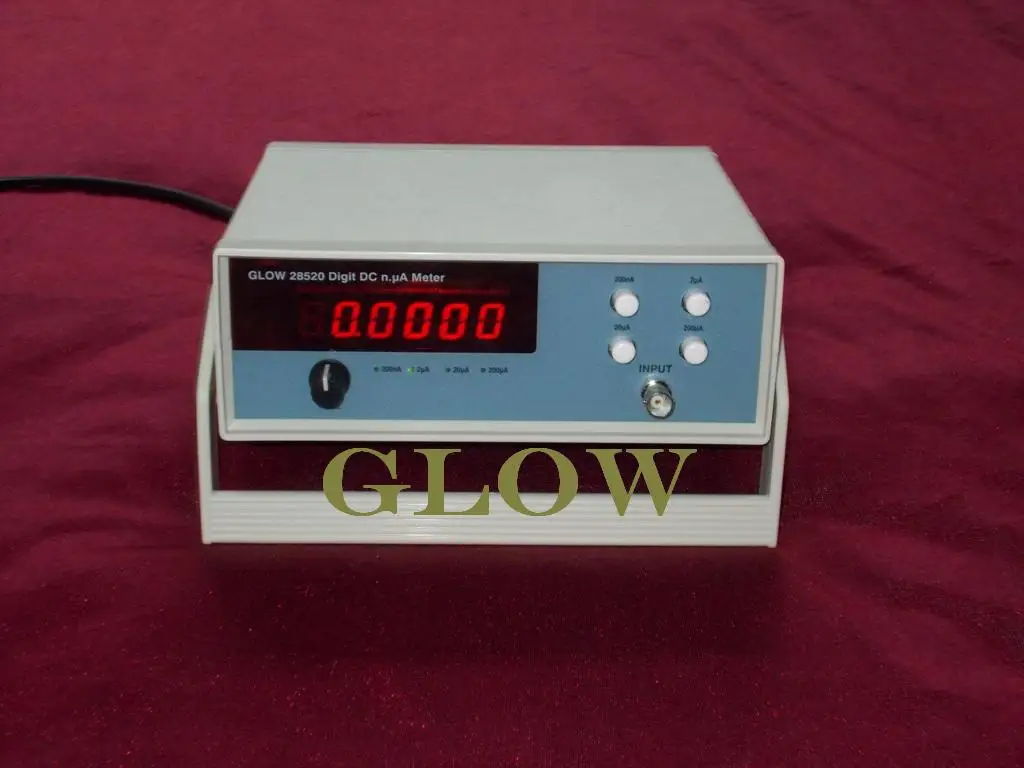 Glowss28520デスクトップ4-および-a-ハーフ電流信号テストデジタルnano-ammeter、マイクロ-amメーター