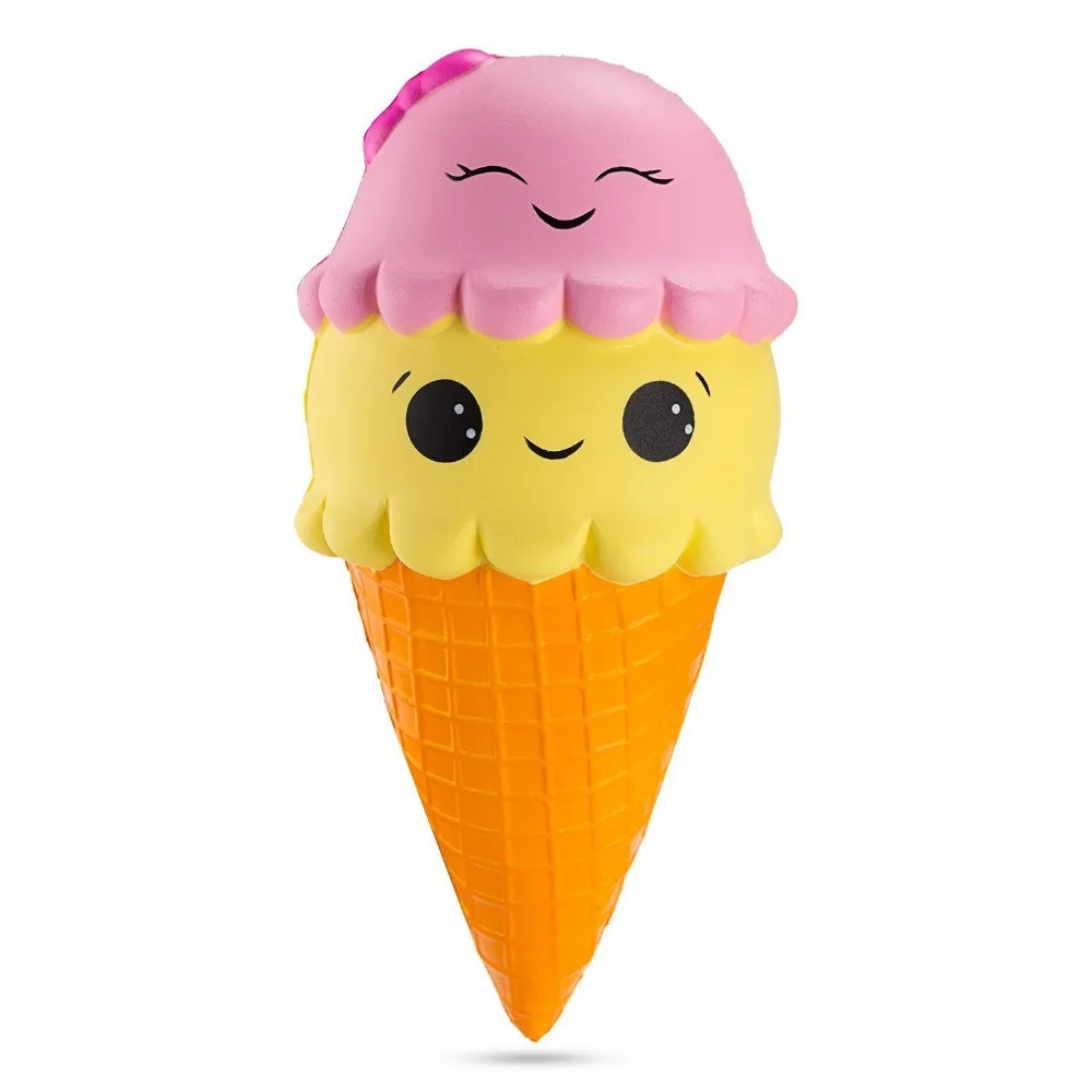 New Squishy Kawaii Ice Cream Slow Rising Gags Practical Jokes Toy Squish Antistress Kawaii Squishies Squeeze Food Wholesale