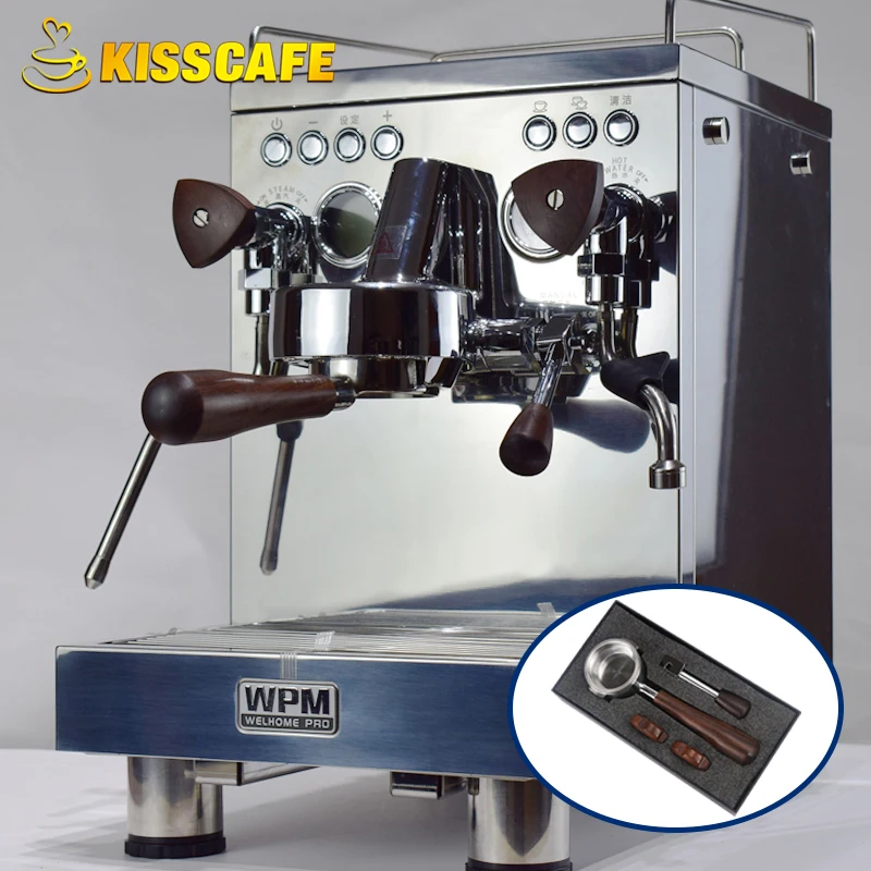 

Wooden Modification Parts For Welhome KD-310/320/330 Coffee Machine With Bottomless Portafilter Coffee Maker Espresso Accessory