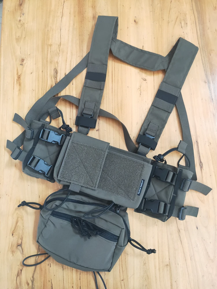 Tactical Chest Rig Set MK4 for Men - Black, Grey, Camo