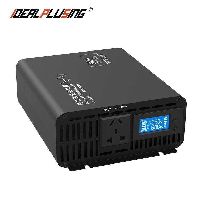 Hot Aelling Car 12v 24v 48v 60v 72v to 220v 110v 600w Dc to Ac Power Off Grid Solar Inverters