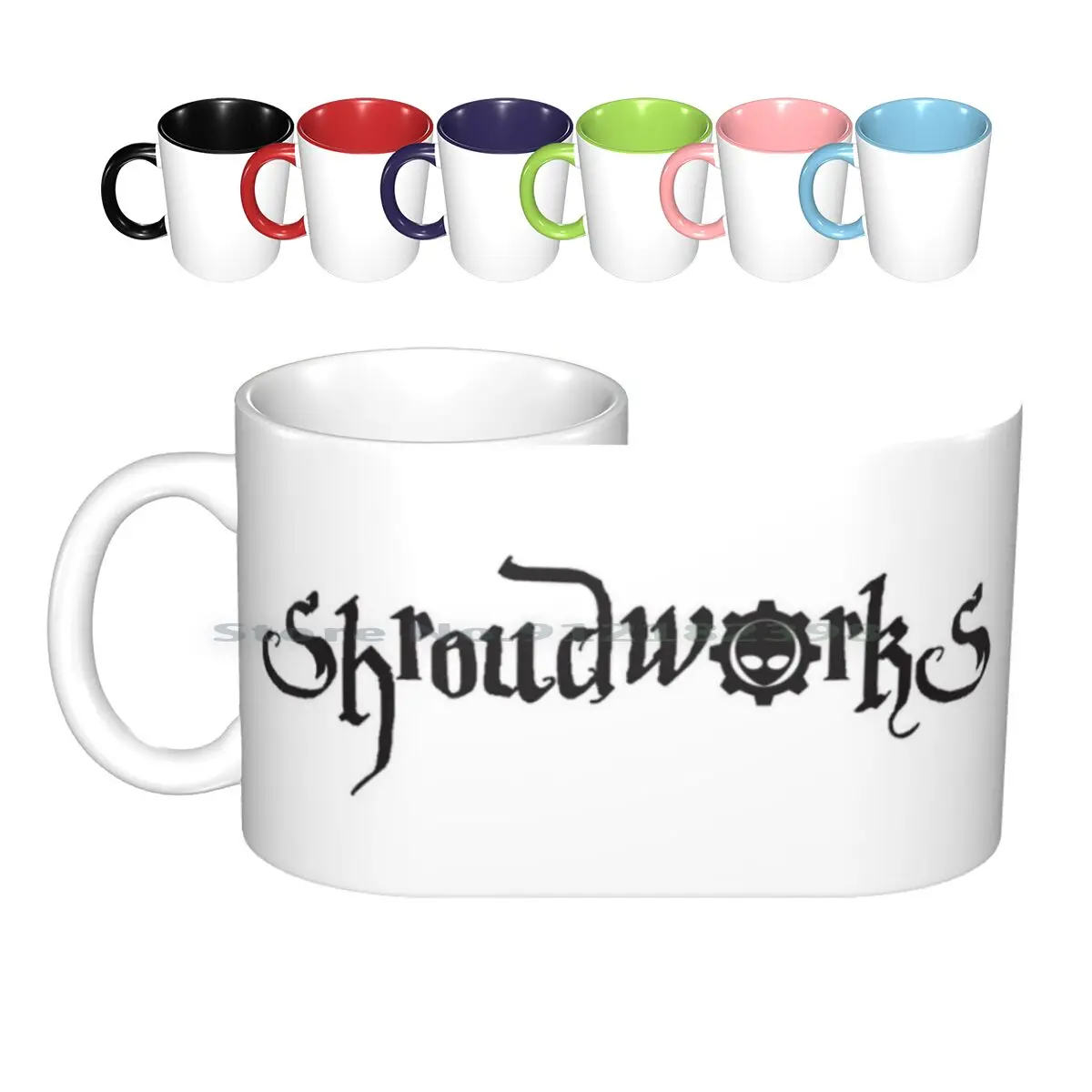 Shroudworks Title V. 1 Black Ceramic Mugs Coffee Cups Milk Tea Mug Shroudworks Title V 1 Black Version Shroud Works Ufo Gear