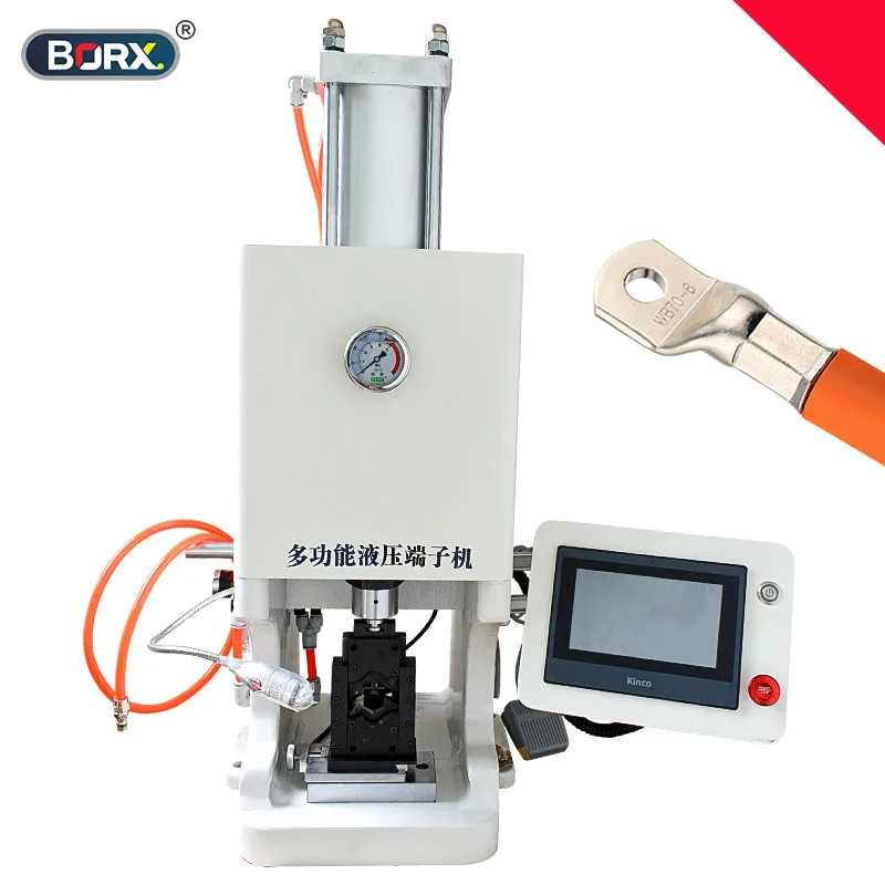 BORX 10T Multifunctional hydraulic press machine copper nose crimping machine new energy wire harness crimper