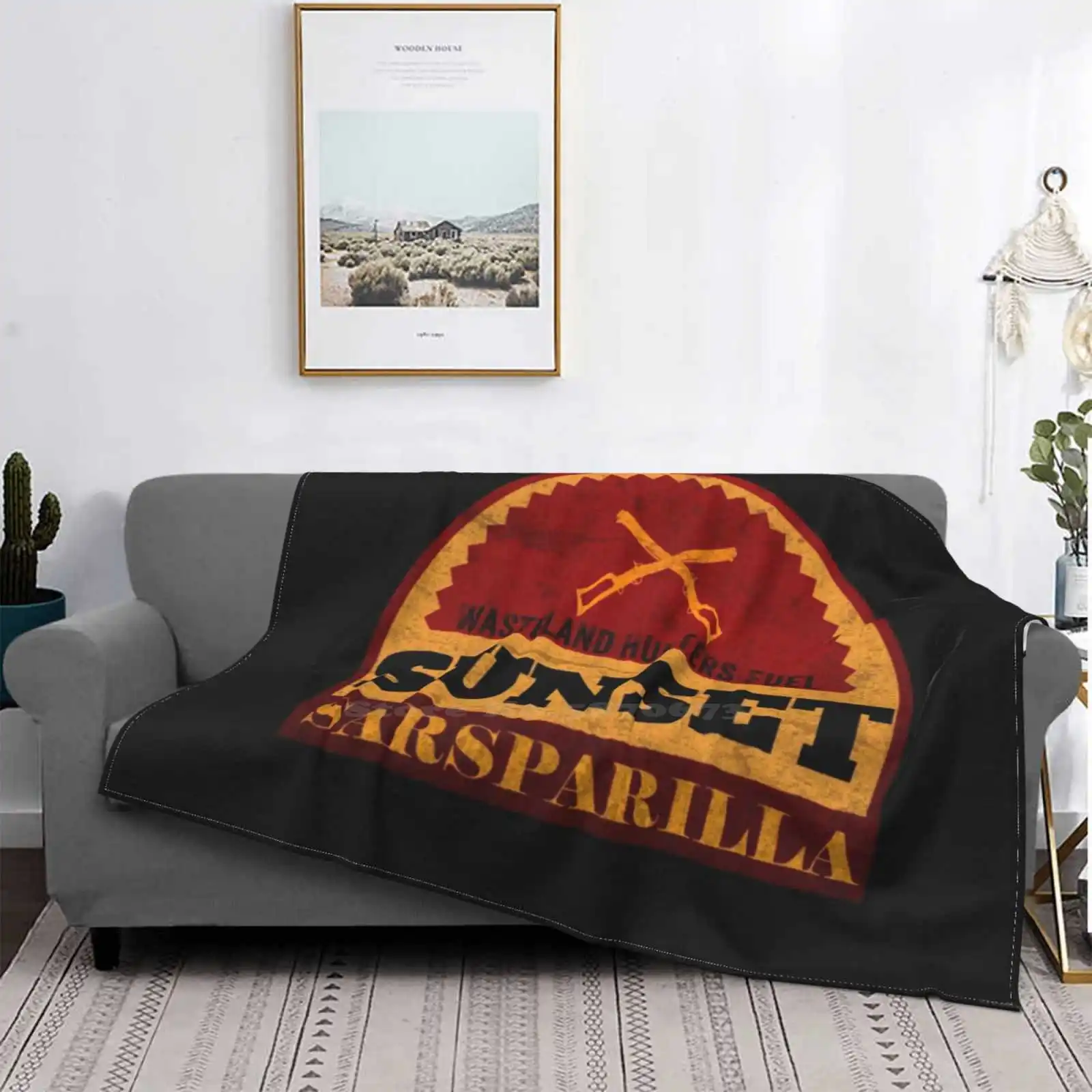 Er Fuel Trend Style Funny Fashion Soft Throw Blanket Apocalypse Sunset Sarsparilla Video Games Wander Courier Waste Land Dlc